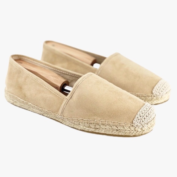 Vince Camuto Shoes - Vince Camuto Beige Suede Espadrille Shoes Sz 8